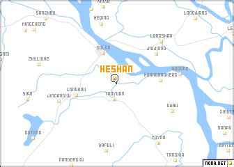 heshan china area map
